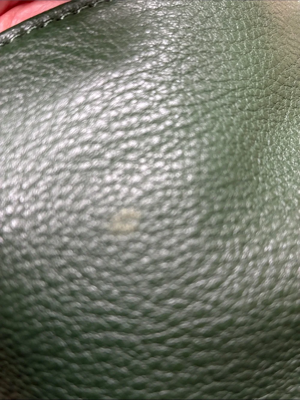 Michael Kors Green Leather Medium Tote with Tan Straps